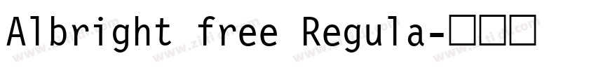 Albright free Regula字体转换